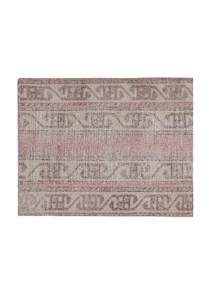 El Dokuma Urfa Yöresi Geometrik Desenli Uzun Yolluk Halı 82 x 367 cm