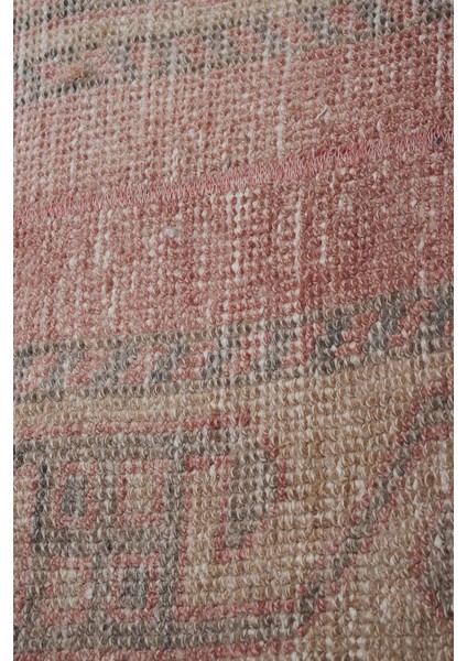 El Dokuma Urfa Yöresi Geometrik Desenli Uzun Yolluk Halı 82 x 367 cm
