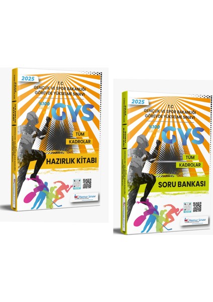 2025 Gençlik Ve Spor Bakanlığı Gys Tüm Kadrolar Hazırlık Kitabı Soru Bankası 2’li Set