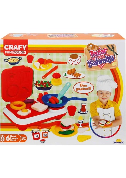 Nessiworld Crafy Pazar Kahvaltısı Oyun Hamuru Seti 300 G 23 Parça