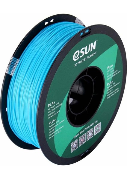 Filament 1.75mm PLA+ Açık Mavi eSun
