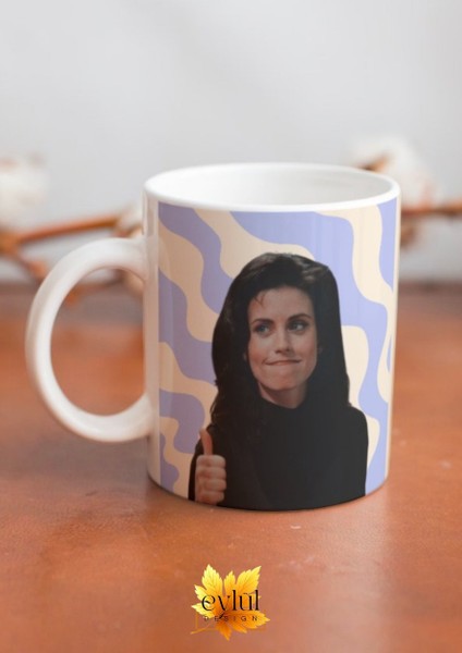 Friends Temalı Monica Geller Baskılı Eğlenceli Tam Tur Özel Tasarım Renkli Baskılı Kupa Bardak fiyatları