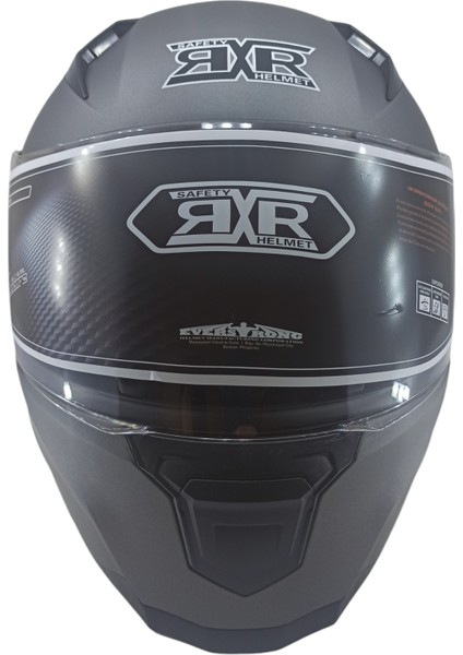 691B-X3-MATTGREY Jıekaı JK-908 Rxr Çeneden Açılır Kask 691B-X3 Matt Grey Xl