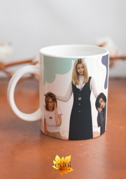 Friends Rachel Monica Phoebe Baskılı Eğlenceli Tam Tur Özel Tasarım Renkli Baskılı Kupa Bardak fiyatları
