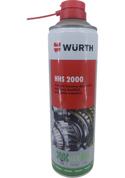 028 [wurth] Hhs 2000-YAĞLAMA Spreyi 500ML Tutunma Özellikli Yağlayıcı