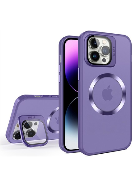 İphone 11 pixel Kamera Standlı mat Kılıf magsafe Destekli darbe emici Koruycu kapak