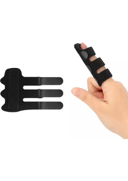 2 Adet Ayarlanabilir Tetik Parmak , El Parmak Brace Desteği ( 3 Bantlı )