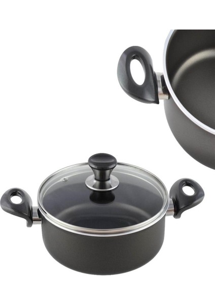 Mehtap Karnıyarık Tencere Çift Taraf Teflon Onyx 28 cm