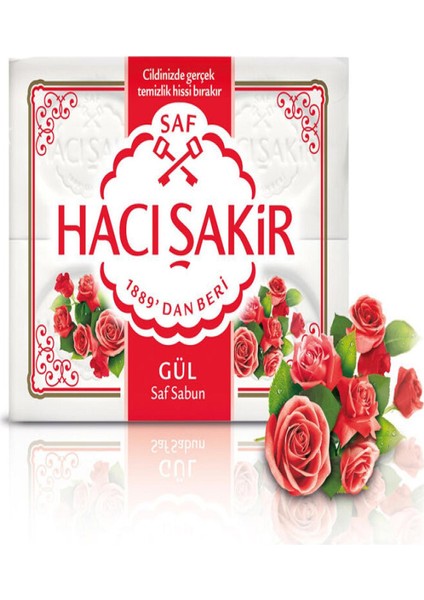 Hacı Şakir Kalıp Sabun 600 Gr_gül *15