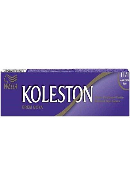 Wella Koleston Tüp Boya 11-1 Açık Küllü Sarı