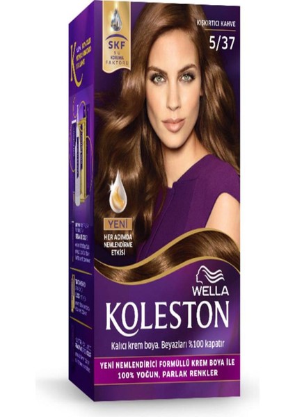 Wella Koleston Saç Boya Seti 5-37 Kışkırtıcı Kahve