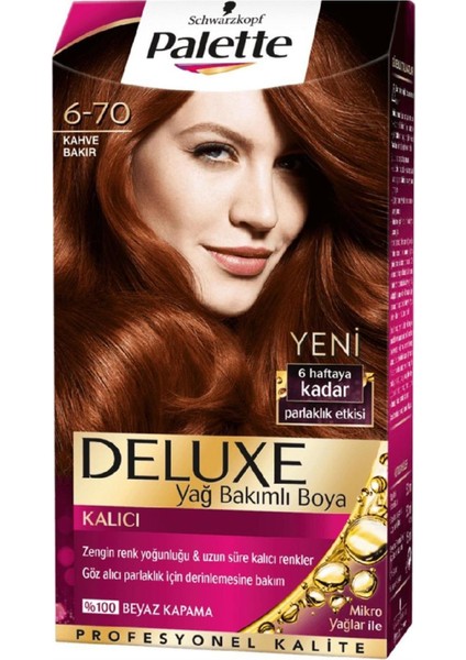 Deluxe Saç Boyası 6-70 Kahve Bakır