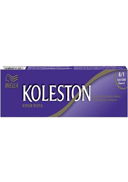 Wella Koleston Tüp Boya 8-1 Açık Küllü Sarı