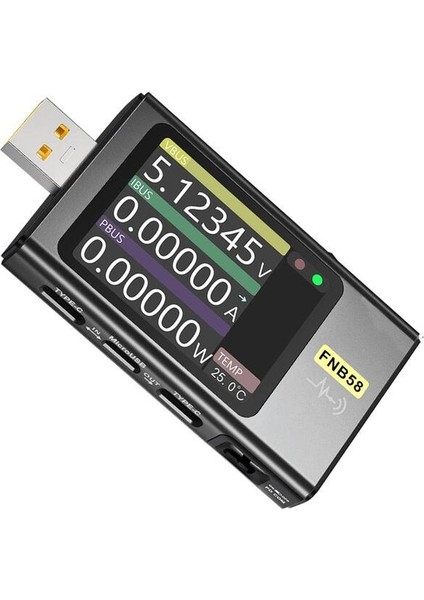 FNB58 USB Voltmetre Ampermetre Test Cihazı