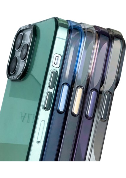 İphone 11 Kamera Çıkıntılı Renkli Şeffaf Parlak Mika Kılıf magsafe Destekli Koruycu kapak