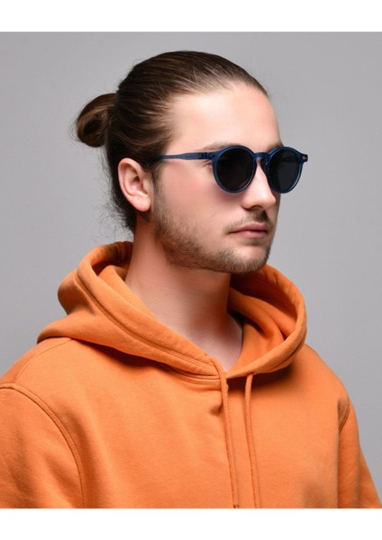 Luna Mat Mavi Unısex Güneş Gözlüğü