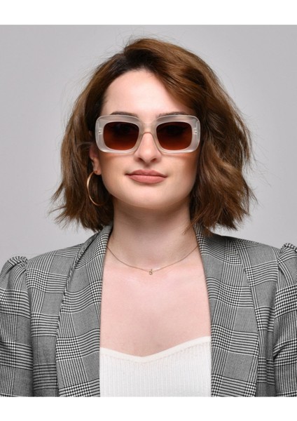 JA1003 Kare Büyük Şeffaf Kadın Güneş Gözlüğü fiyatları