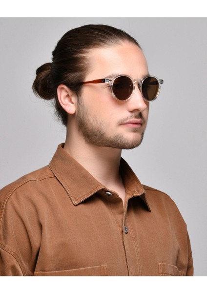 Luna Şeffaf Kahverengi Unısex Güneş Gözlüğü
