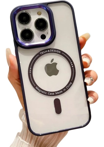 İphone 11 Uyumlu Kamera Çıkıntılı Nikelaj Kılıf Magsafe Destekli Darbe Emici Koruycu Kapak