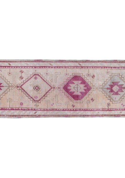 El Dokuma Geometrik Desenli Uzun Yolluk Halı 82 x 350 cm modelleri