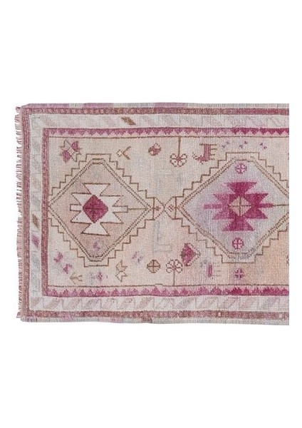 El Dokuma Geometrik Desenli Uzun Yolluk Halı 82 x 350 cm fırsatları