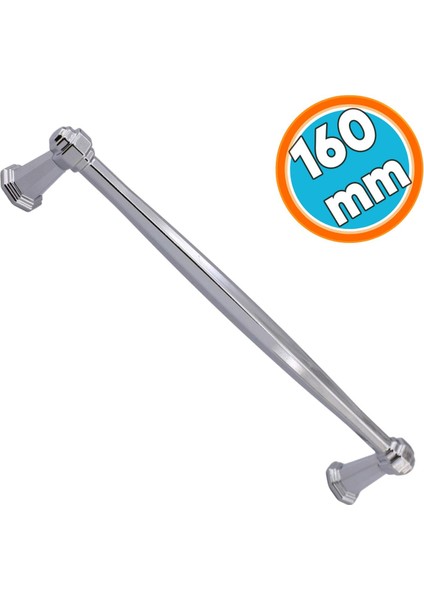 Mobilya Mutfak Dolabı Çekmece Dolap Kapak Kulpu Düz Metal Kulp Kulbu Kulpu 160 mm Krom