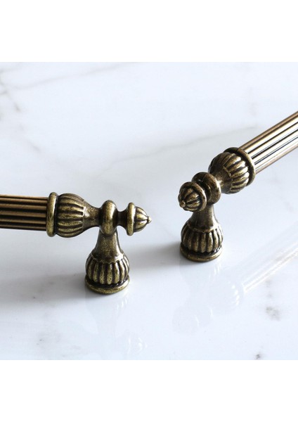 Antik Sarı Kulp Mobilya Çekmece Kapak Mutfak Dolap Kulpları Kulpu Kulbu Kulb Dolabı Metal 192 mm fırsatları