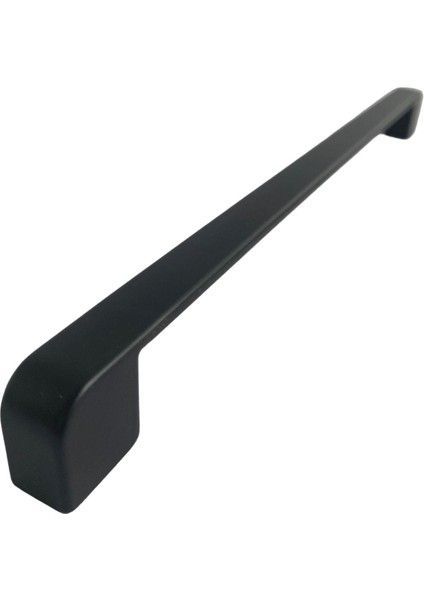 8 Adet Oval Marmara Kulp 224 mm Siyah Mutfak Kulpu Çekmece Dolap Kapak Kulbu Metal Mobilya Dolabı Kulpları