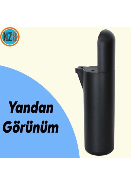Mobilya Kapsül Yükseltici Sehpa Kanepe Tv Ünitesi Koltuk Ayağı Baza Ayakları Mat Siyah 18 cm modelleri