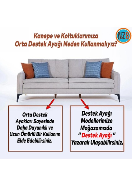 Mobilya Yükseltici Kanepe Sehpa Tv Ünitesi Koltuk Ayağı 18 cm Siyah Baza Ayak