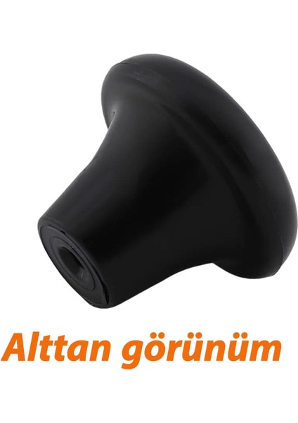 Sert Plastik Mantar Düğme Kulp Siyah Dolap Mobilya Mutfak Dolabı Çekmece Kapak Kulpu Kulbu