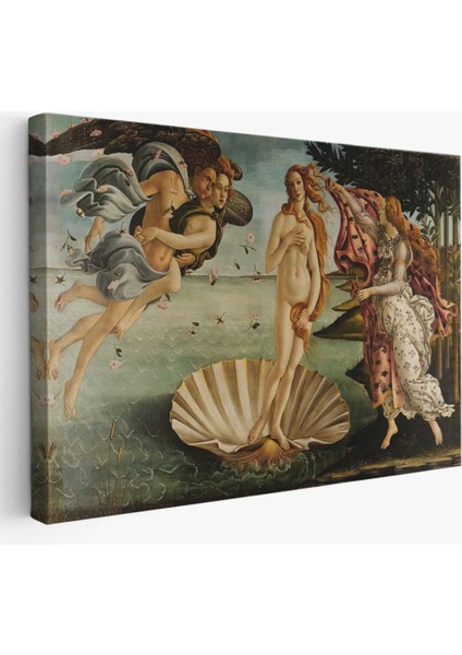 Dekoratif Kanvas Tablo Duvar Dekoru Venüs'ün Doğuşu Eseri Sandro Botticelli 5163 Bungknv