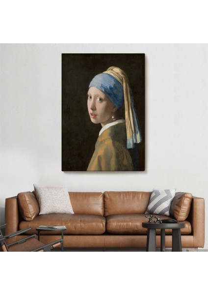 Dekoratif Kanvas Tablo Duvar Dekoru Inci Küpeli Kız Johannes Vermeer 4969 Bungknv