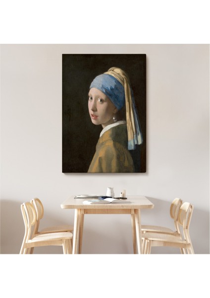 Dekoratif Kanvas Tablo Duvar Dekoru Inci Küpeli Kız Johannes Vermeer 4969 Bungknv
