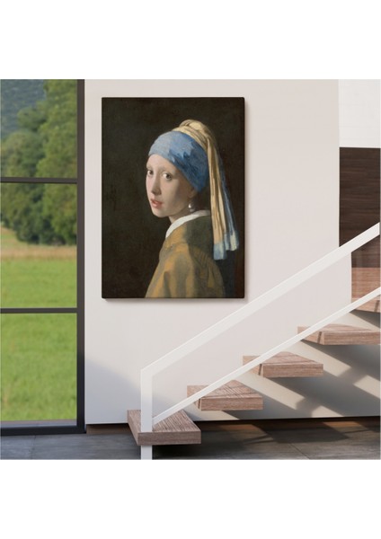 Dekoratif Kanvas Tablo Duvar Dekoru Inci Küpeli Kız Johannes Vermeer 4969 Bungknv