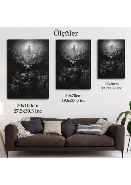 Dekoratif Kanvas Tablo Duvar Dekoru Hristiyanlığın Paganizme Karşı Zaferi 6245 Bungknv