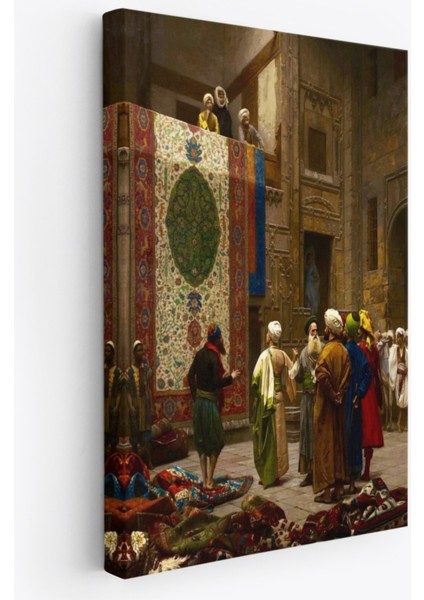 Dekoratif Kanvas Tablo Duvar Dekoru Halı Tüccarı Eseri Osman Hamdi Bey 5123 Bungknv