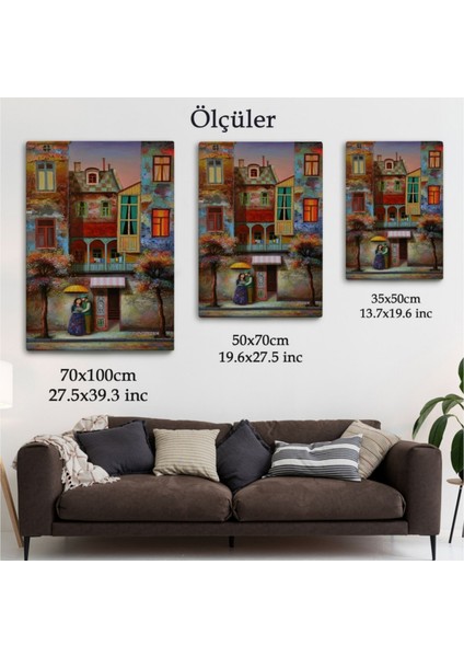 Dekoratif Kanvas Tablo, Duvar Dekoru, Aşık Çift Sevgilier 6179 BUNGKNV