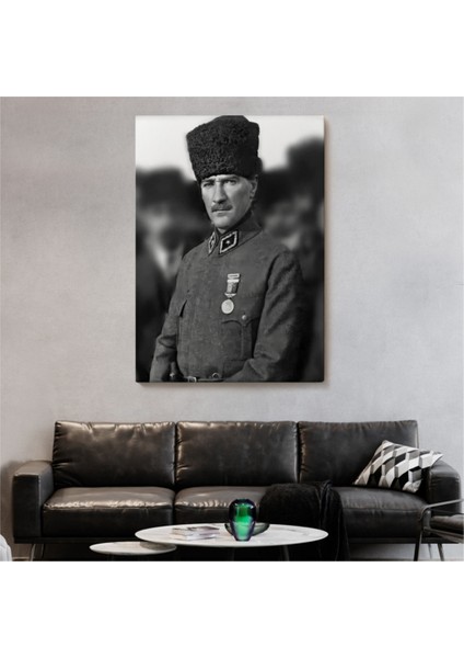 Dekoratif Kanvas Tablo, Duvar Dekoru, Mustafa Kemal Atatürk 6500 BUNGKNV