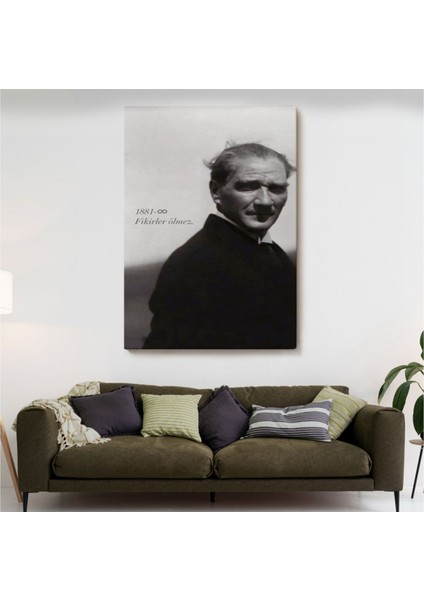 Dekoratif Kanvas Tablo, Duvar Dekoru, Mustafa Kemal Atatürk Portresi FD128 BUNGKNV