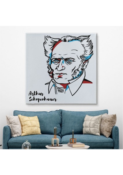 Dekoratif Kanvas Tablo Duvar Dekoru Arthur Schopenhauer Alman Filozof 5821 Bungknv