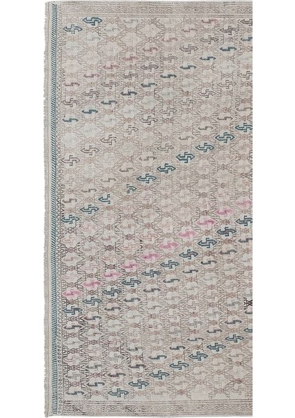 El Dokuma Karapınar Yöresi Geometrik Desenli kilim 154 x 228 cm fırsatları