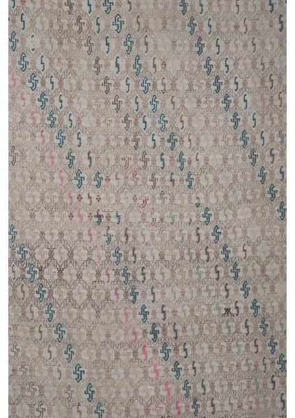 El Dokuma Karapınar Yöresi Geometrik Desenli kilim 154 x 228 cm indirimleri