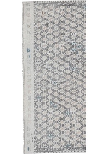 El Dokuma Karapınar Yöresi Geometrik Desenli kilim 152 x 230 cm