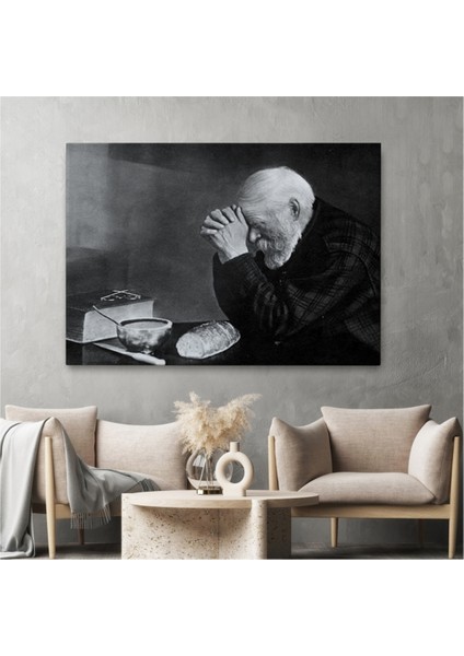 Dekoratif Kanvas Tablo Duvar Dekoru Dua Eden Adam ve Ekmek Enstrom Grace 5394 Bungknv