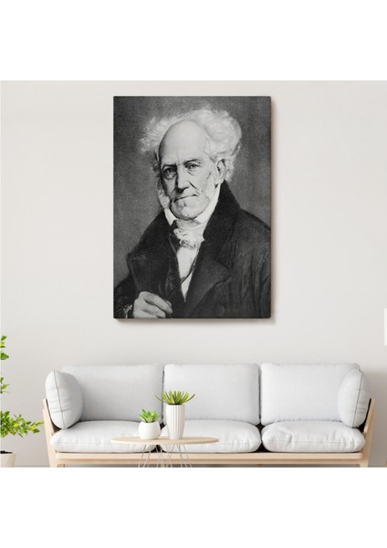 Dekoratif Kanvas Tablo Duvar Dekoru Arthur Schopenhauer Portre 6266 Bungknv