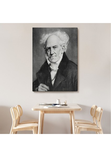 Dekoratif Kanvas Tablo Duvar Dekoru Arthur Schopenhauer Portre 6266 Bungknv