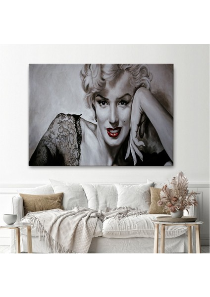 Dekoratif Kanvas Tablo Duvar Dekoru Marilyn Monroe ve Güzelliği 6610 Bungknv