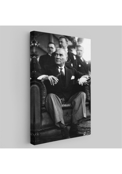 Dekoratif Kanvas Tablo Duvar Dekoru Mustafa Kemal Atatürk Portresi Cş71 Bungknv