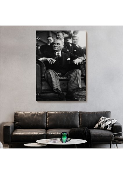 Dekoratif Kanvas Tablo Duvar Dekoru Mustafa Kemal Atatürk Portresi Cş71 Bungknv